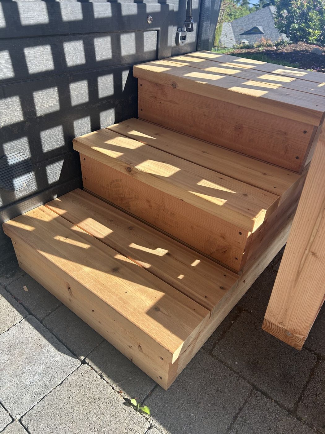 Timber access steps